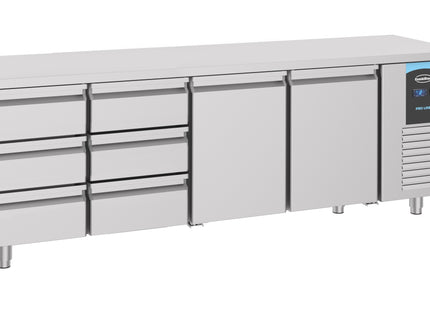 700 Kølebord 2 DØRES 6 SKUFFER ENERGILINE