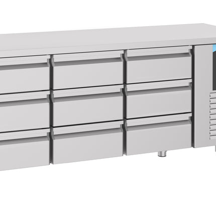 700 REFRIGERATED COUNTER 9 DRAWERS ENERGY LINE