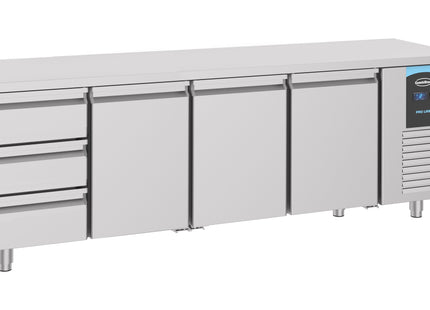 700 Kølebord 3 DØRES 3 SKUFFER ENERGILINE