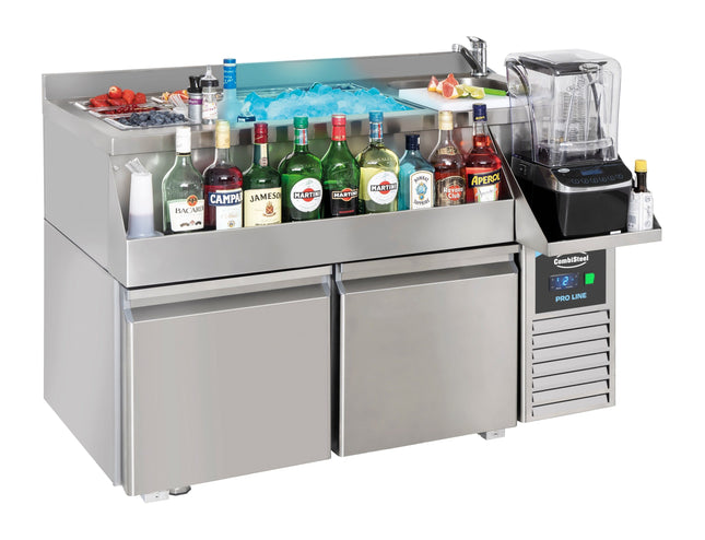 CHLAZENÝ PULT 2 DVEŘE S COCKTAIL BAR STANICE