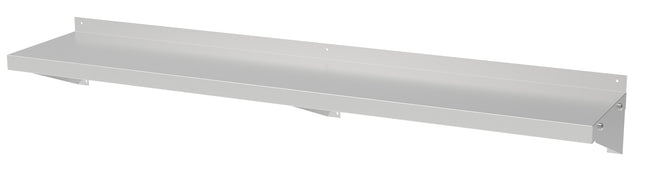Væghylde – rustfrit stål – 300 × 2000 mm inkl. beslag