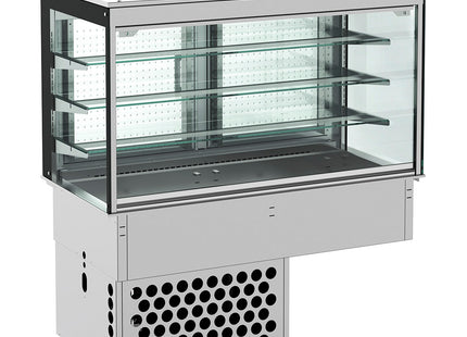 DROP-IN CUBIC REFRIGERATED DISPLAY - CLOSED 3/1