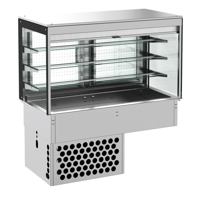 DROP-IN CUBIC REFRIGERATED DISPLAY - ROLL-UP 3/1