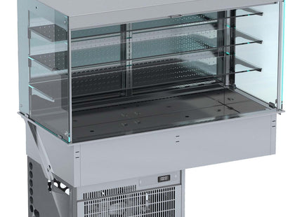DROP-IN CUBIC KJØLEDE DISPLAY VEGG MODELL - ROLL-UP 4/1
