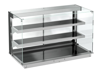 DROP-IN CUBIC HEATED CERAMIC DISPLAY - BLACK 3/1