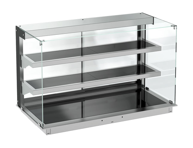 DROP-IN CUBIC HEATED CERAMIC DISPLAY - BLACK 3/1