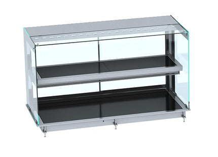 DROP-IN KUBIEK VERWARMD KERAMISCHE DISPLAY - ZWART 4/1