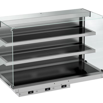 DROP-IN CUBIC HEATED CERAMIC DISPLAY WALL MODEL - BLACK 5/1