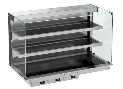 DROP-IN CUBIC HEATED CERAMIC DISPLAY WALL MODEL - BLACK 3/1