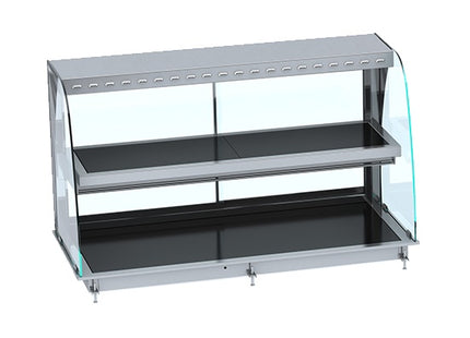 DROP-IN BUET OPVARMEDE KERAMISK DISPLAY - SORT 4/1