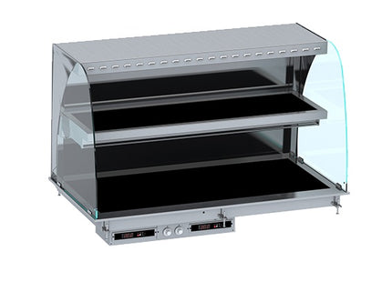 DROP-IN BUET OPVARMEDE KERAMISK DISPLAY VÆG MODEL - SORT 4/1