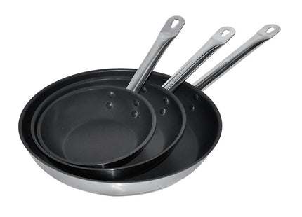 FRYPAN SS + NON-STICK COATING ø24 2,3L