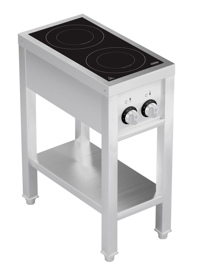 CUISINIÈRE À INDUCTION 2 FEUX AVEC CADRE OUVERT
