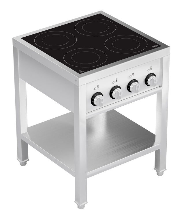 CUISINIÈRE À INDUCTION 4 FEUX AVEC CADRE OUVERT