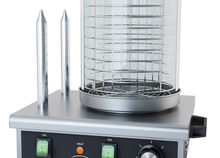 HOT DOG WARMER WITH 2 BREAD HEATING STICKS