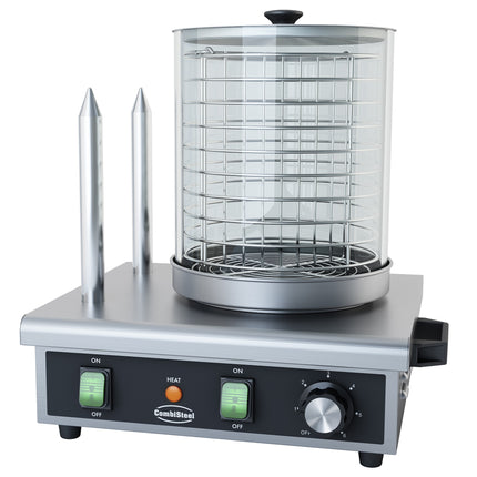 HOT DOG WARMER WITH 2 BREAD HEATING STICKS