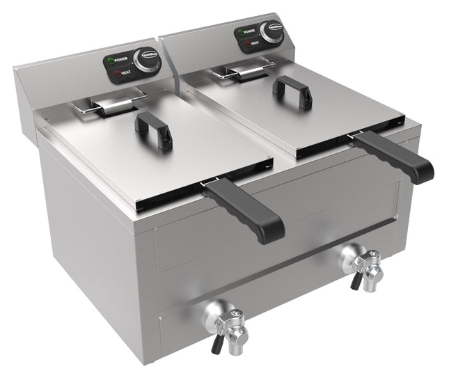 FRITEUSE ÉLECTRIQUE COMPTOIR 2X8L 2X3KW