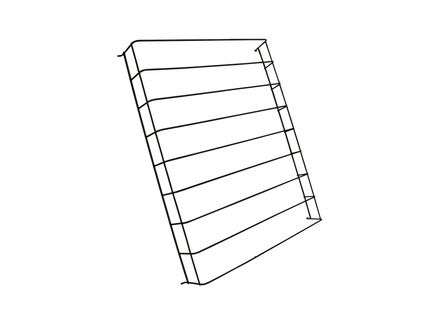 Hyllavdelningar svart midden 7526.0015-0020