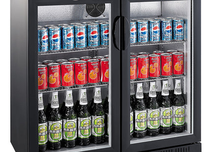 Backbar Cooler Black 2 Doors