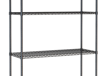 Hylleenheter 4 nivåer 1200 Sort flatpakket