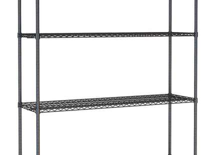 SHELF UNITS 4 LEVELS 1500 BLACK FLAT PACKED