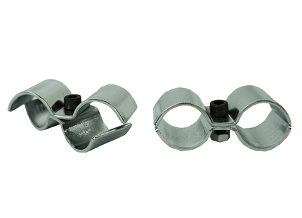 Sett med 2 polklemmer krom for 7530.0005-0010-0015-0020