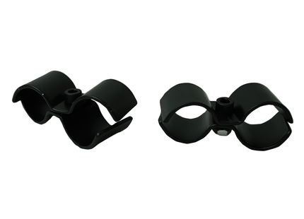 SET OF 2 POLE CLAMPS BLACK FOR 7530.0025-0030-0035-0040