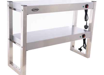 OVERSHELF HALOGEN HEATED 2 LEVELS 900 FLAT PACKED