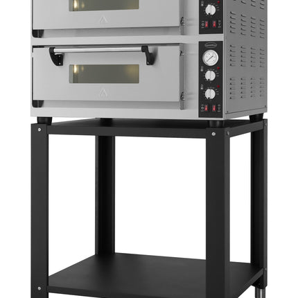 PIZZAOVN - ELEKTRISK DOBBELT 2 X 4 - INKL. GRATIS bord