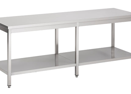 Arbejdsbord med bundhylde – 700 × 2.300 mm