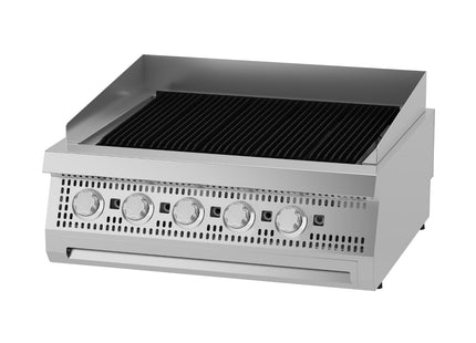 Premium Chargrill - 5 Zones - Double Unit - 90cm Deep - Gas
