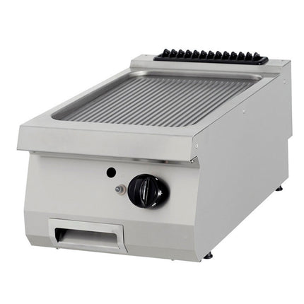 Premium bakplaat - gegroefd - enkele eenheid - 90 cm diep - gas