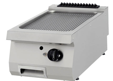Plancha Premium - Chromé Rainuré - Unité Unique - Profondeur 90cm - Gaz