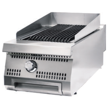 Premium-Chargrill – 1 Zone – Einzelgerät – 90 cm tief – Gas
