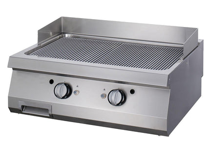 Premium Griddle - Grooved - Double Unit - 90cm Deep - Electric