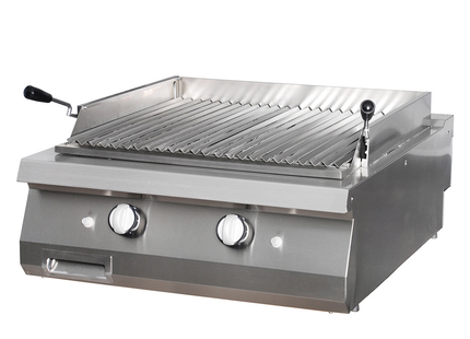 Premium Lava Stone Grill - Double Unit - 90cm Deep - Gas