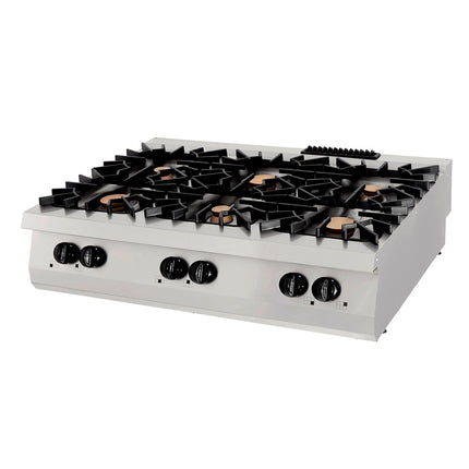 Cuisinière Premium - 6 Feux - Unité Triple - Profondeur 90 cm - Gaz