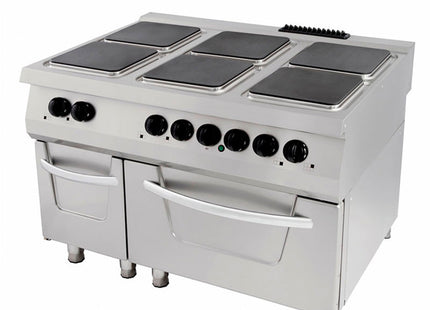 Premium Stove - 6 Burners - Triple Unit - 90cm Deep - incl Oven - Electric