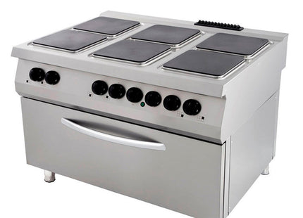 Premium Stove - 6 Burners - Triple Unit - 90cm Deep - incl Wide Oven - Electric