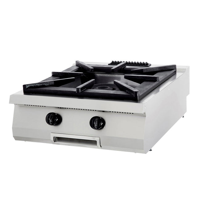 Premium komfyr - 1 brenner - dobbel enhet - 90 cm dyp - gass