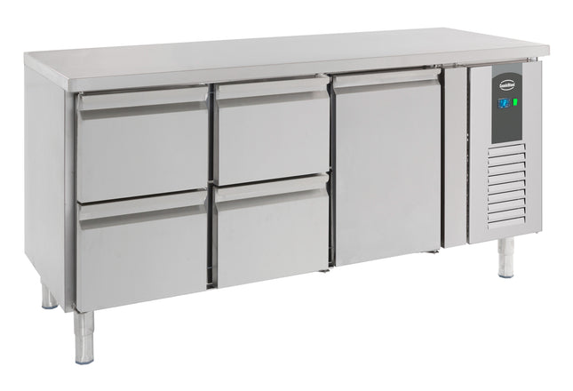 700 REFRIGERATED COUNTER 1 DOOR AND 4 DRAWERS