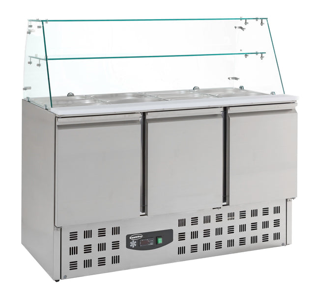 KØLEDE SALADETTER MED 3 DØRE GLAS