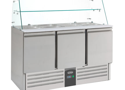 REFRIGERATED SALADETTES WITH GLAS 3 DOORS