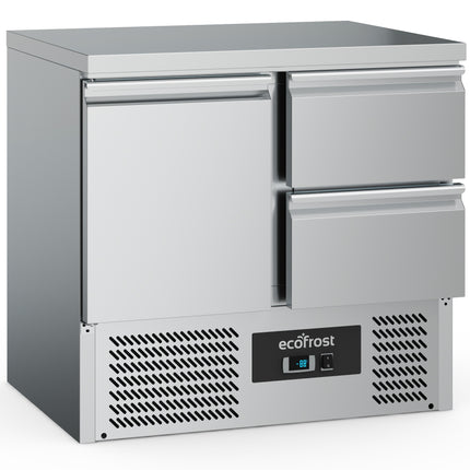 REFRIGERATED COUNTER 1 DOOR/2 DRAWERS