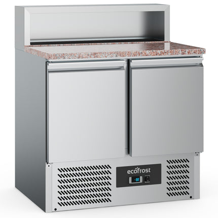 PIZZA COUNTER 2 DOORS 5x1/6GN CONTAINER