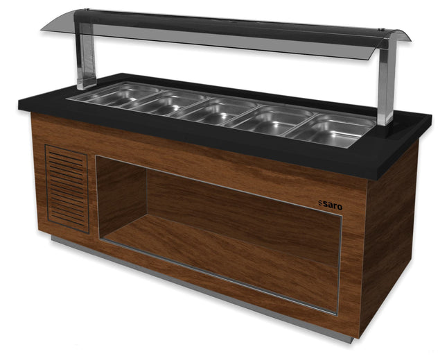 SARO varm buffet 
Model PREMIUM LINE SB-H230 valnød