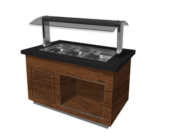 SARO varm buffet 
Model PREMIUM LINE SB-H130 valnød