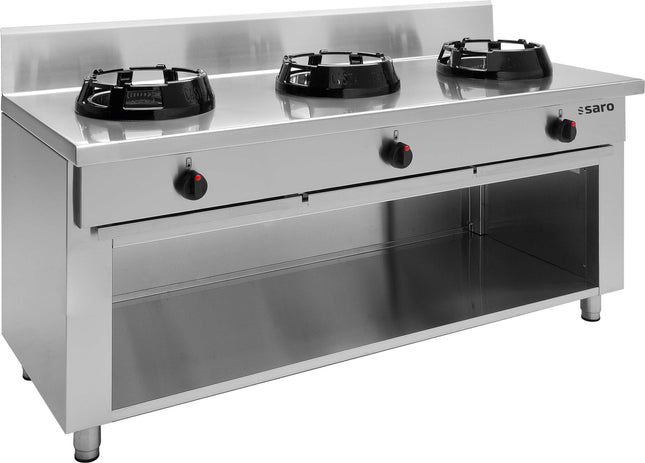 SARO Wok-gaskomfur med åben underdel 
Model CC/03