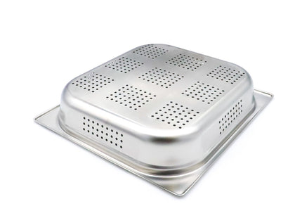 Pojemnik Gastronorm - 2/3 GN - głębokość 6,5 cm - Stal nierdzewna - Perforowany