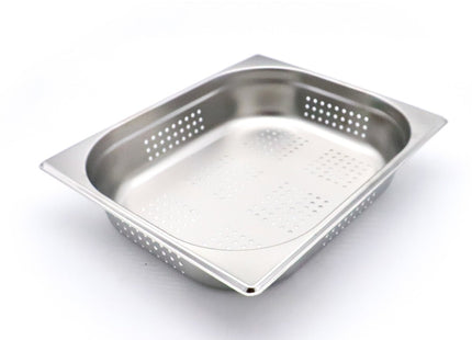 Gastronorm Container - 1/2 GN - 6,5cm Deep - Stainless Steel - Perforated